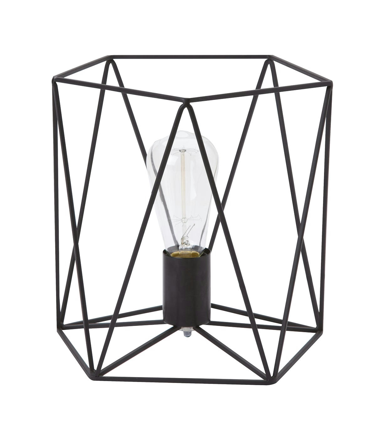 ANDREWS - Lampe en métal noir h.26 cm