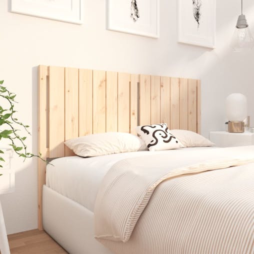 NNEVL Bed Headboard 140.5x4x100 cm Solid Wood Pine