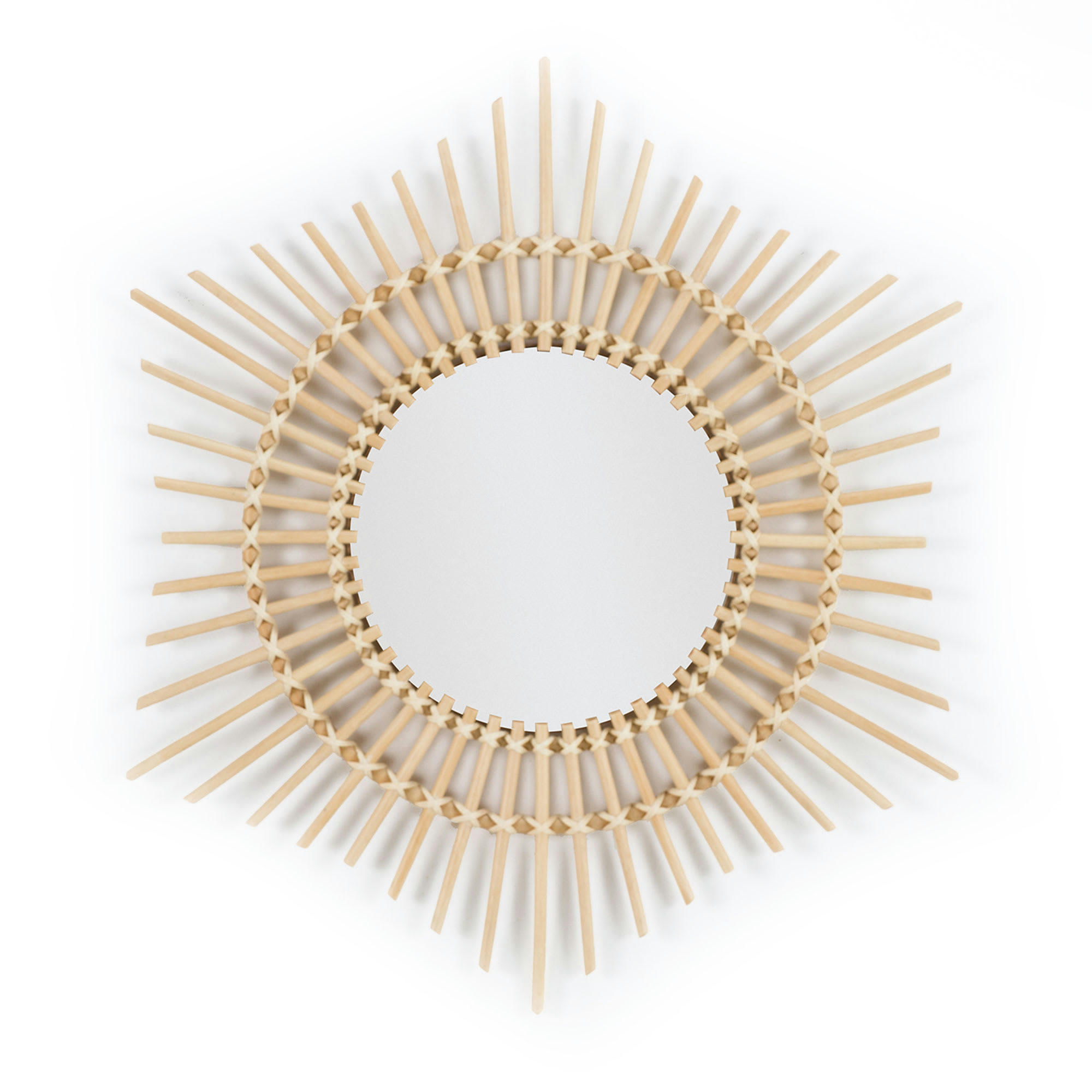 RATTAN - Miroir en rotin pour les chambres de bébé