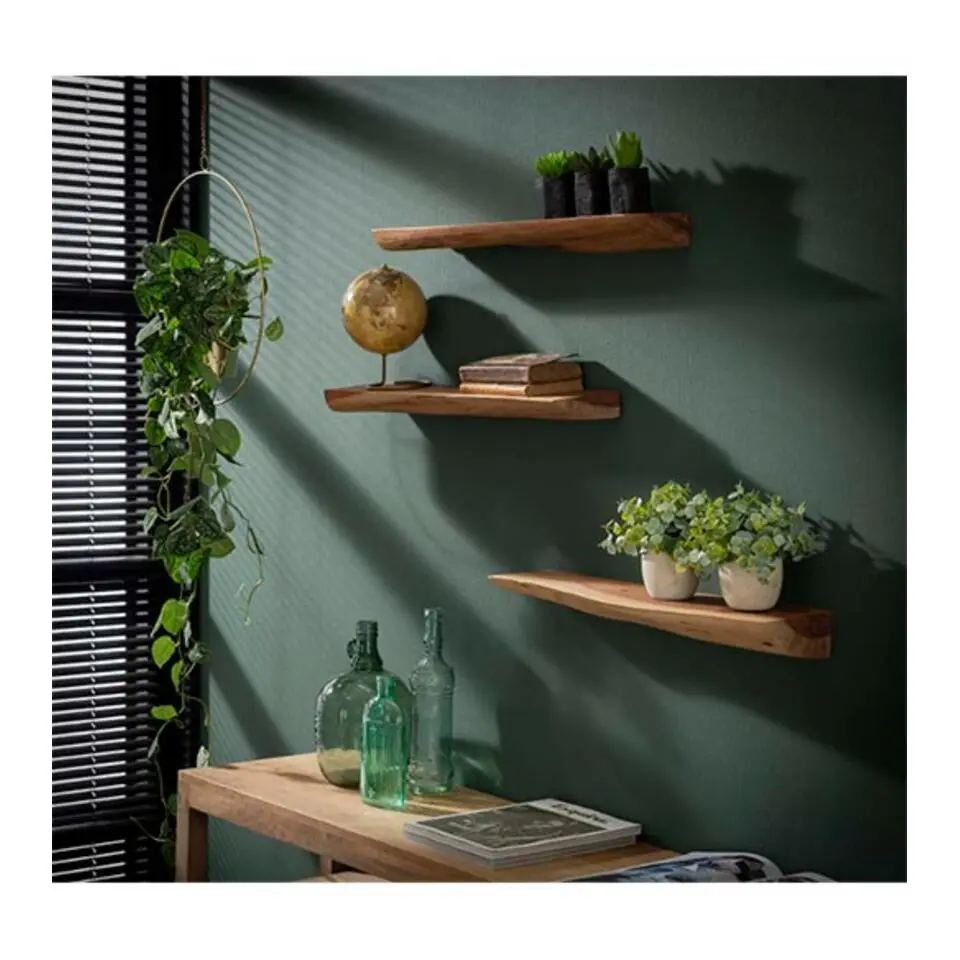 Kalfort Wandplank Davis set van 3 planken - 13x60x4 cm