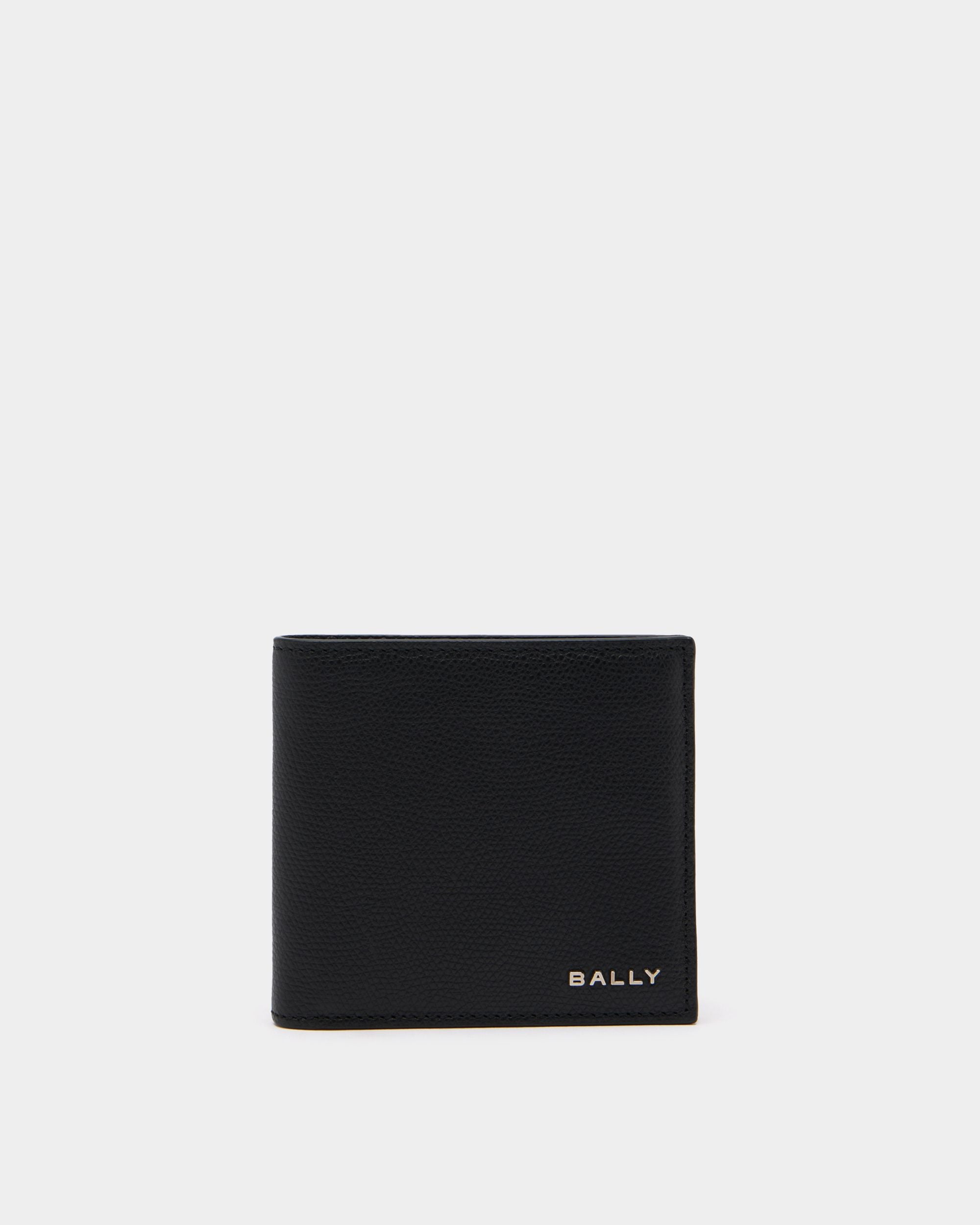Bally Essential Geldbörse Aus Schwarzem Genarbtem Leder