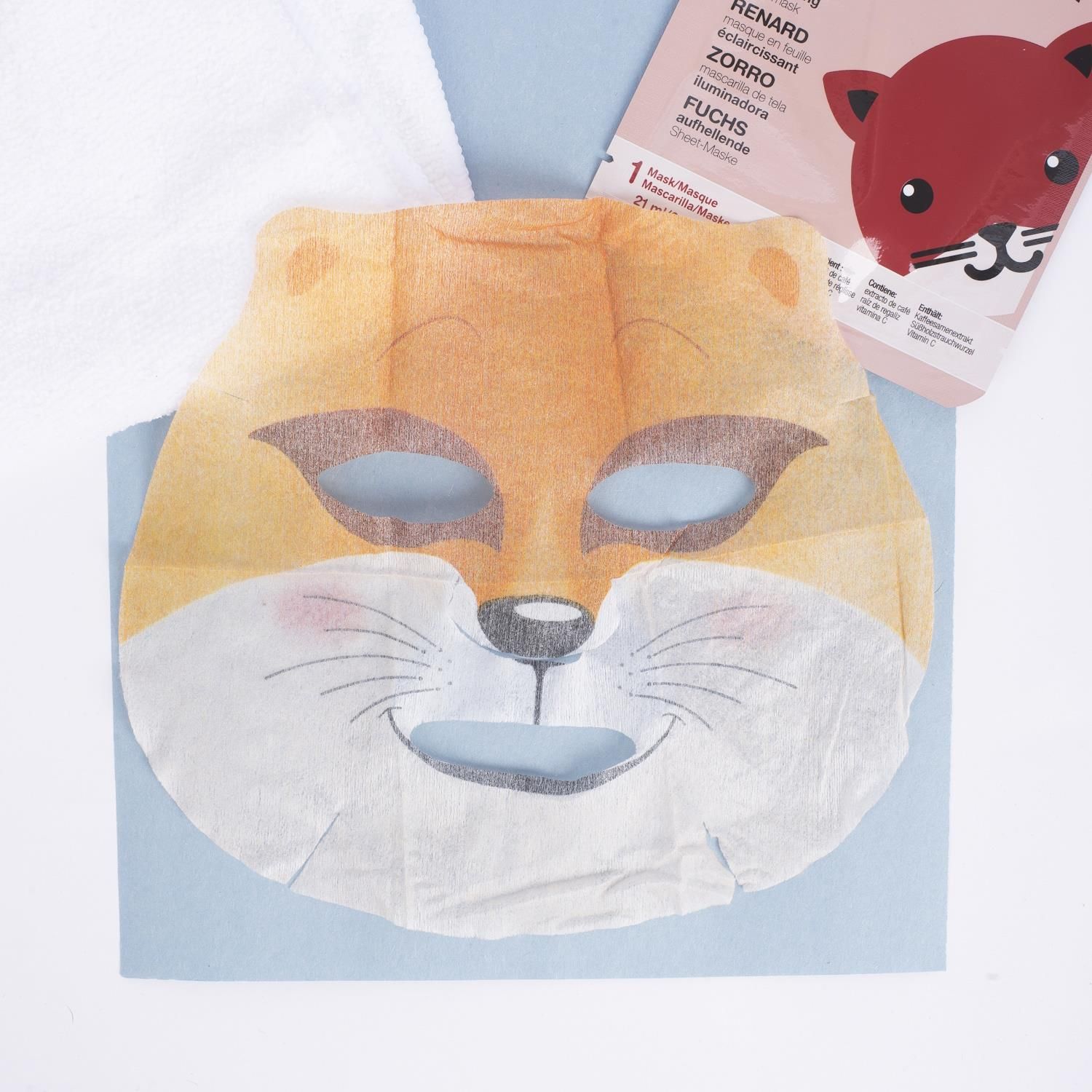 Masque BAR Pretty Animalz Brightening Face Sheet Mask - Fox