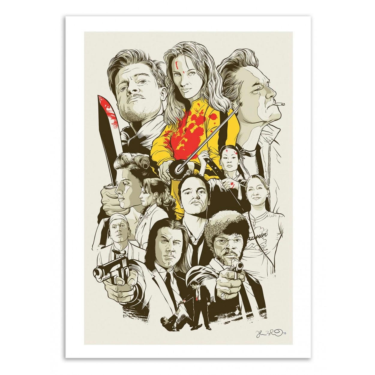 JOSHUA BUDICH - BRUTALLY COOL -  Affiche d'art 30 x 40 cm
