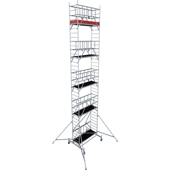 Faltgerüst »ProTec«, Arbeitshöhe: 10,80 m, max. 200 kg/m², Aluminium