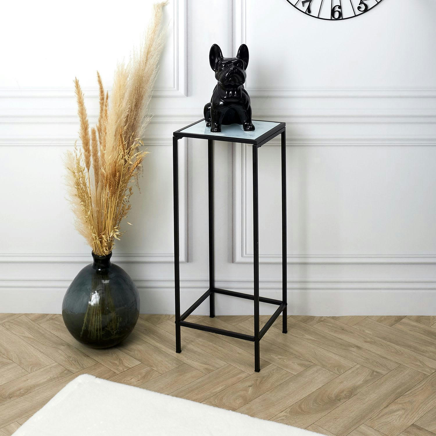 FELICITY - Sellette effet marbre noir