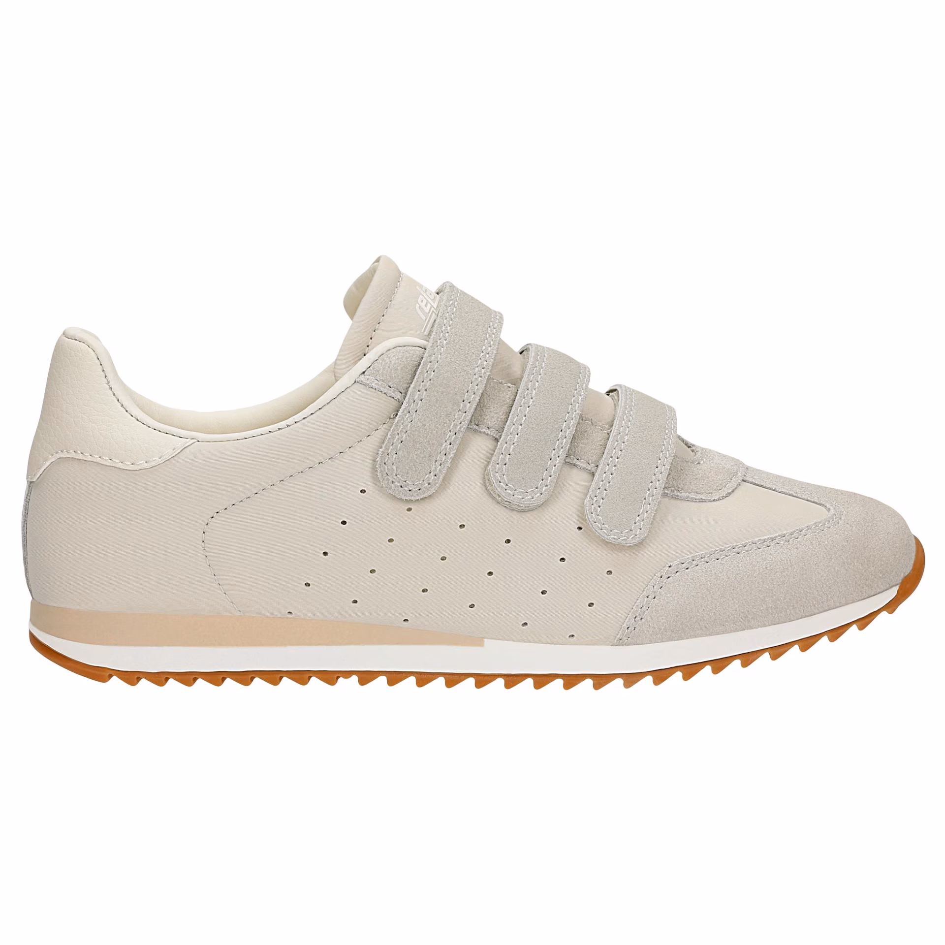 Beżowe sneakersy RELAKS zapinane na rzep