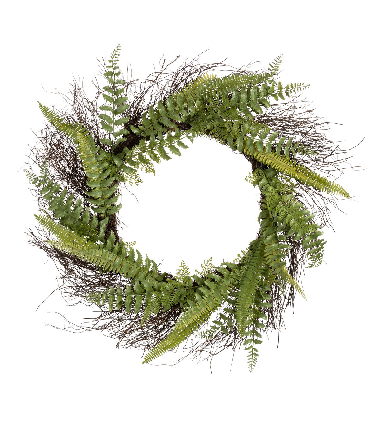 24 Mixed Fern Wreath by Bloom Room