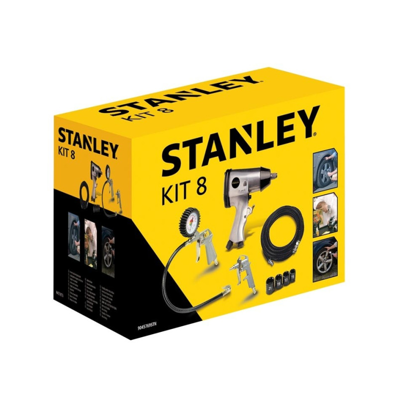 Set d'accessoires pour compresseur 8 pièces STANLEY