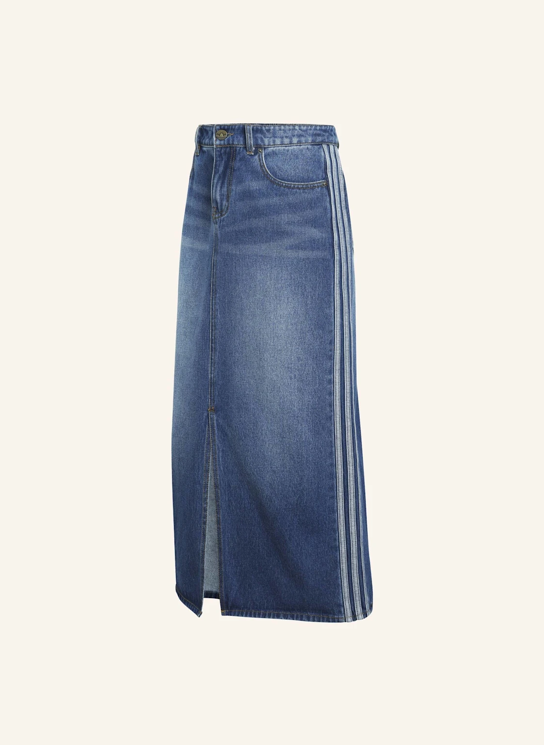 adidas Originals 3-STREIFEN JEANS-BLEISTIFTROCK