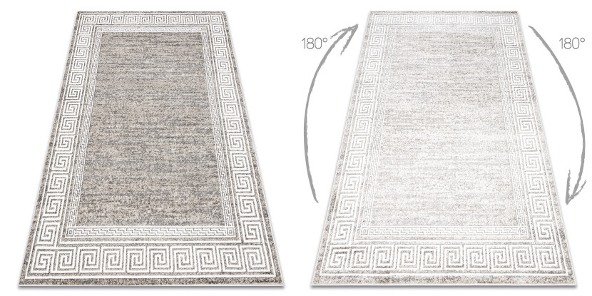 Dywan MATEO 8033/944 Nowoczesny, grecki, ramka - strukturalny 80x150 cm