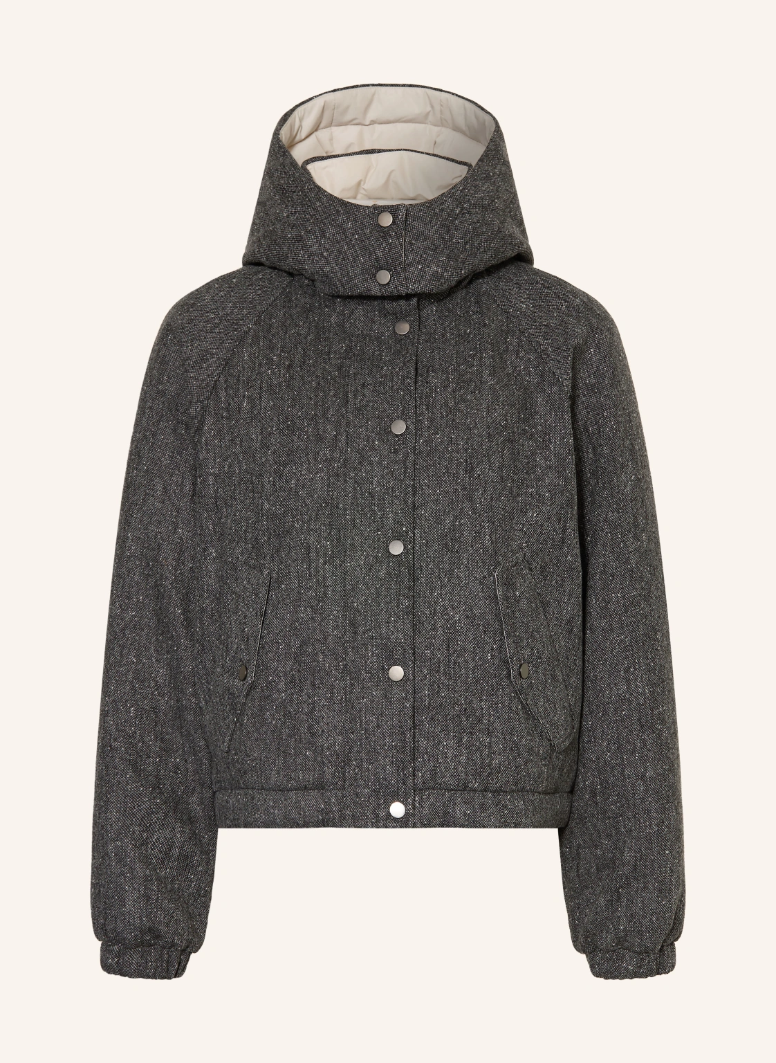 BRUNELLO CUCINELLI Daunenjacke mit abnehmbarer Kapuze