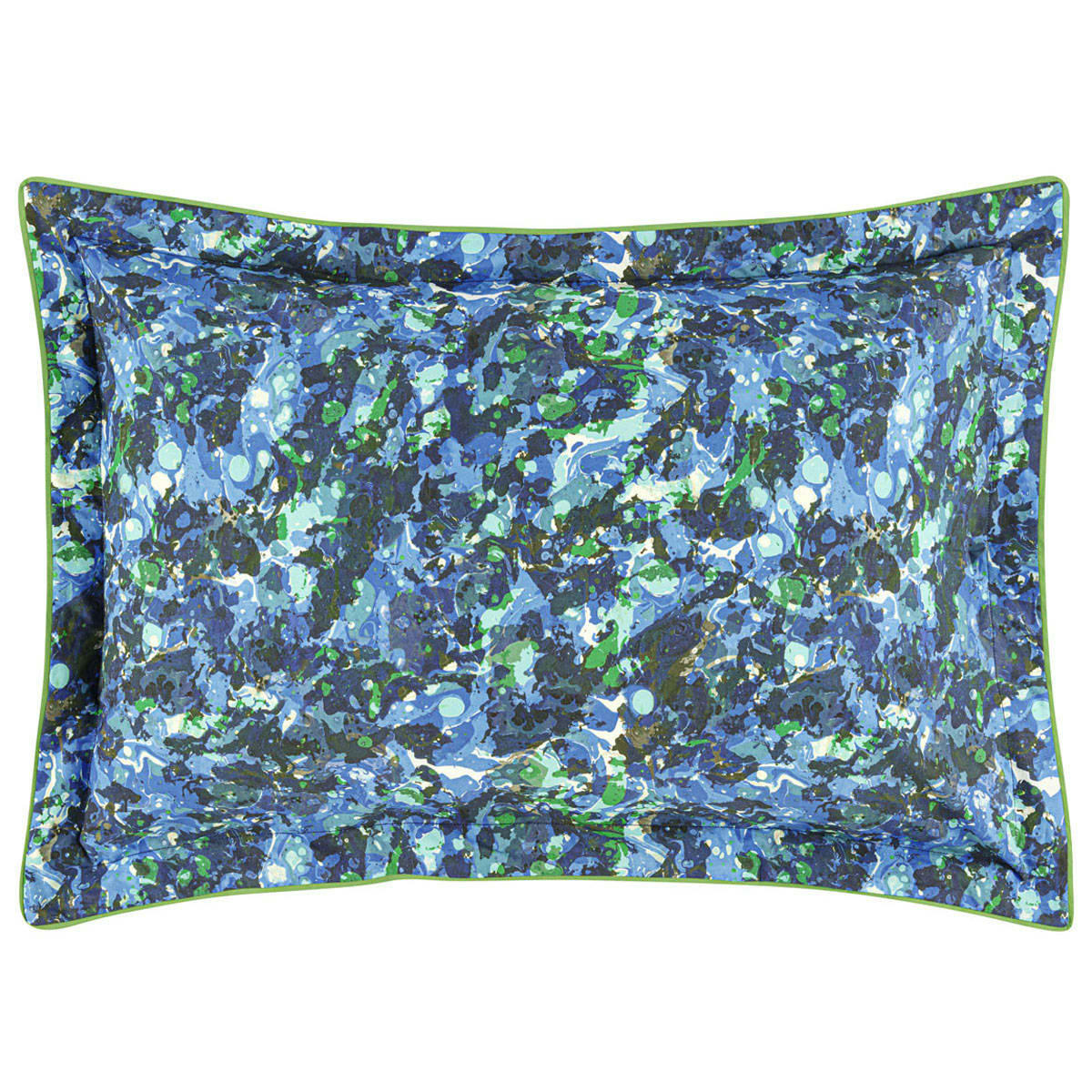 DELAHAYE - Taie d'oreiller en percale de coton bleu 50x75