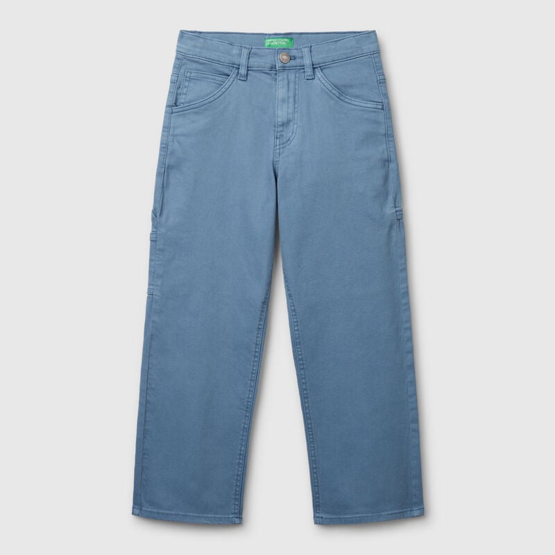 Denim look trousers