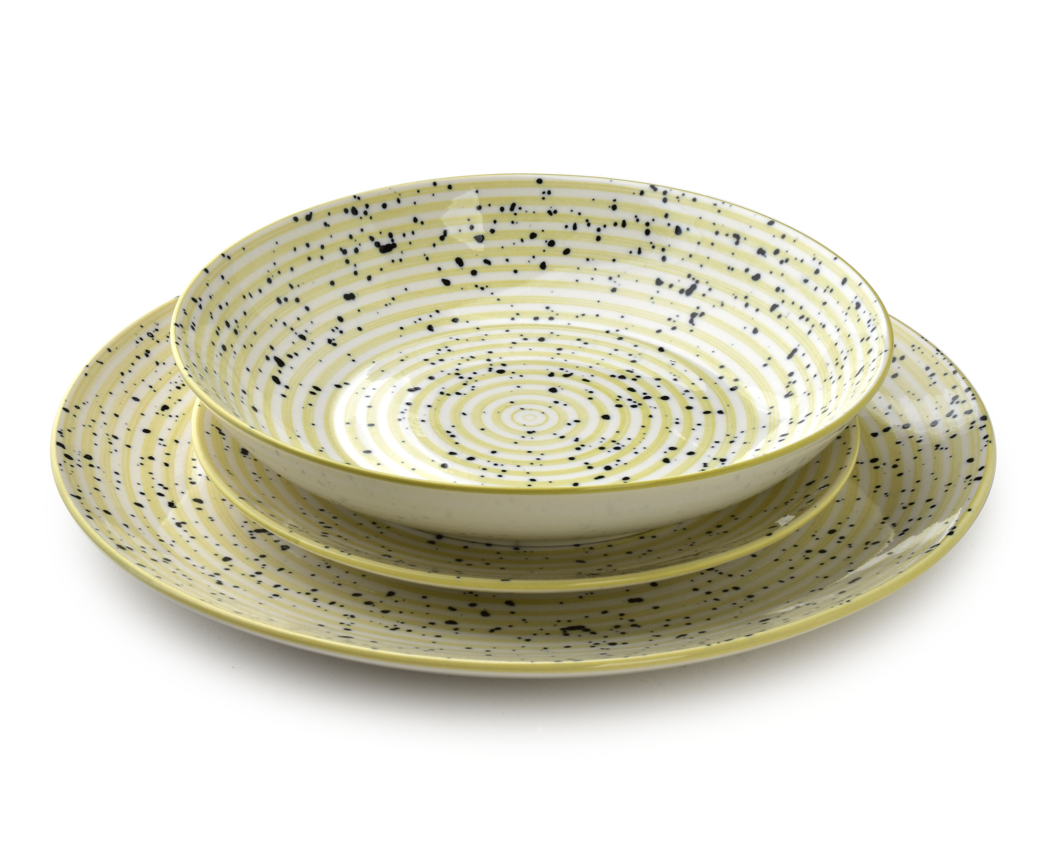 STRIPES BEIGE Komplet obiadowy 18el 550ml