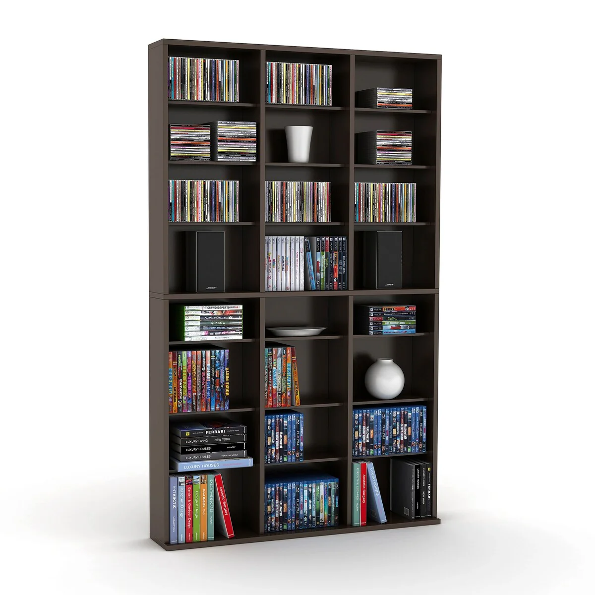 Cabinet Media Wall-Unit Espresso