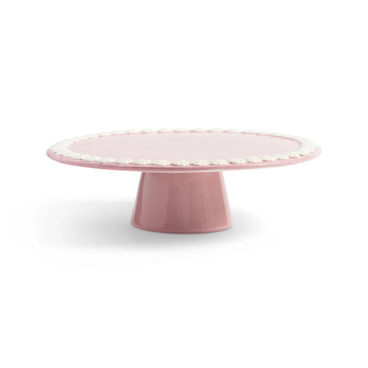 &klevering - Whip Tortenplatte, Ø 26 x 8 cm, pink