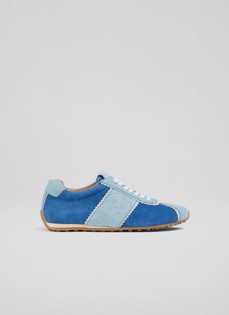Spring French Blue SuedeMotif Trainers