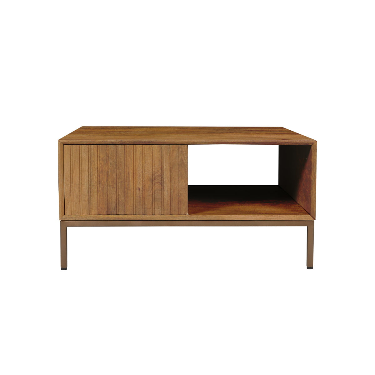 StarFurn Salontafel Madison - Vierkant Naturel Hout - 80x80x40cm