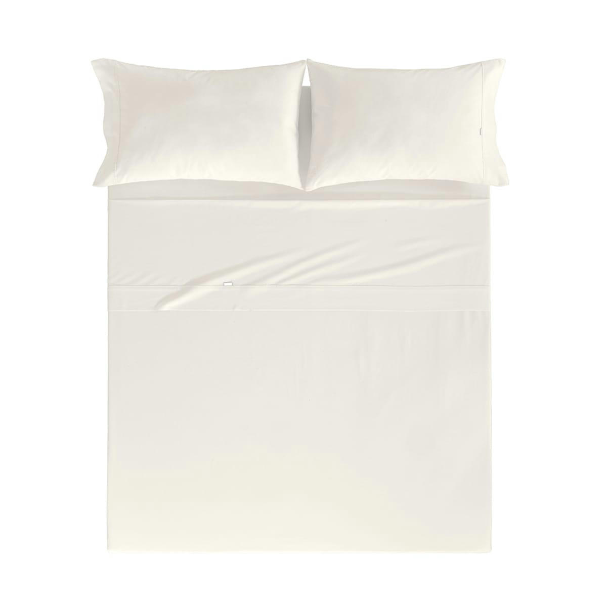 CASUAL DDL - Drap de lit en coton beige 160x280