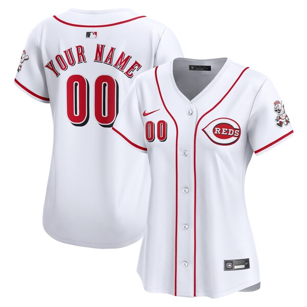 Cincinnati Reds Nike Women's Home Limited Custom Jersey - White