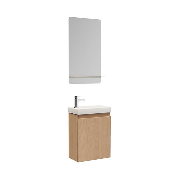 Meuble lave-mains LISA   miroir tablette