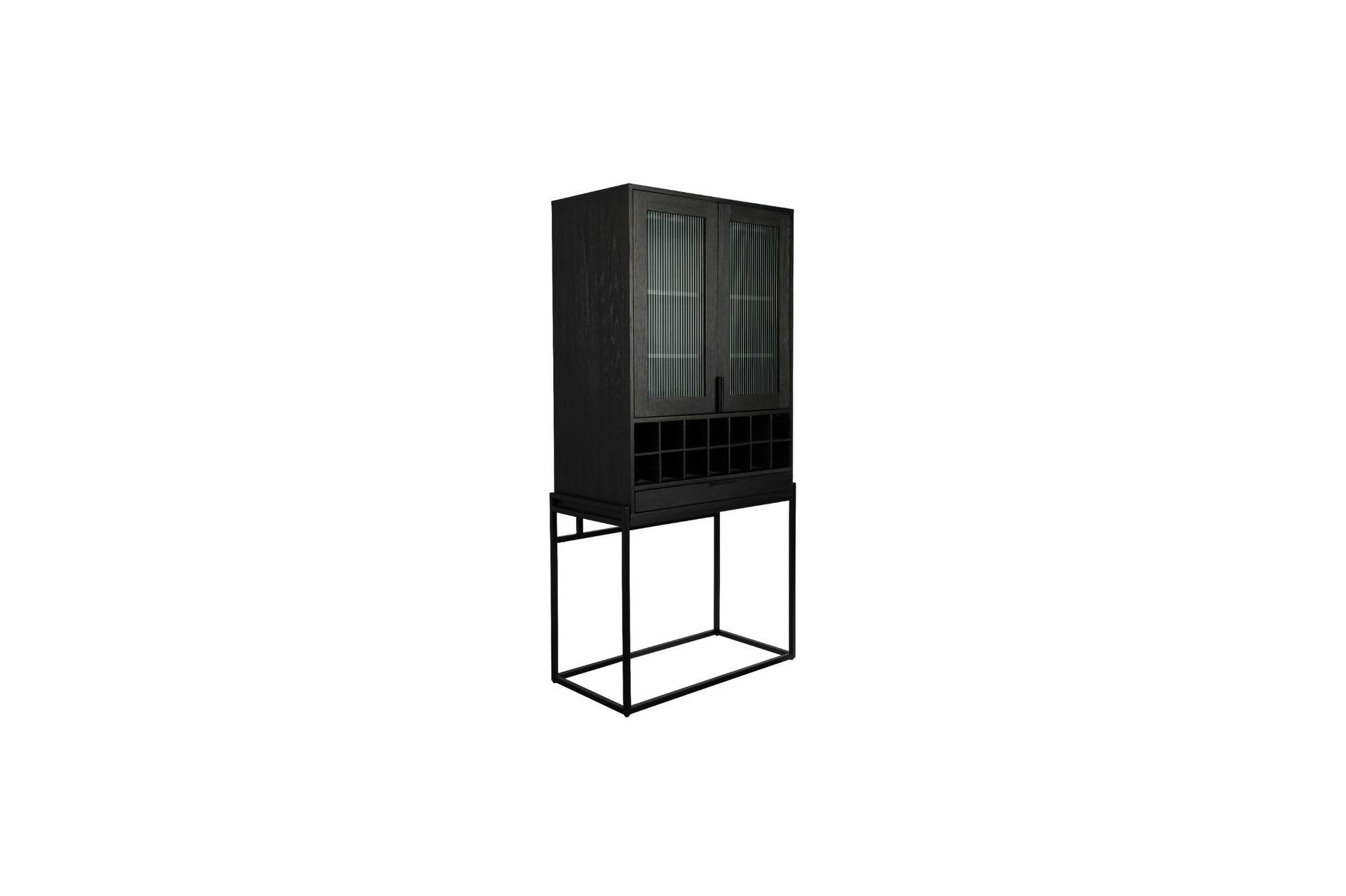 TRAVIS - Cabinet en bois noir