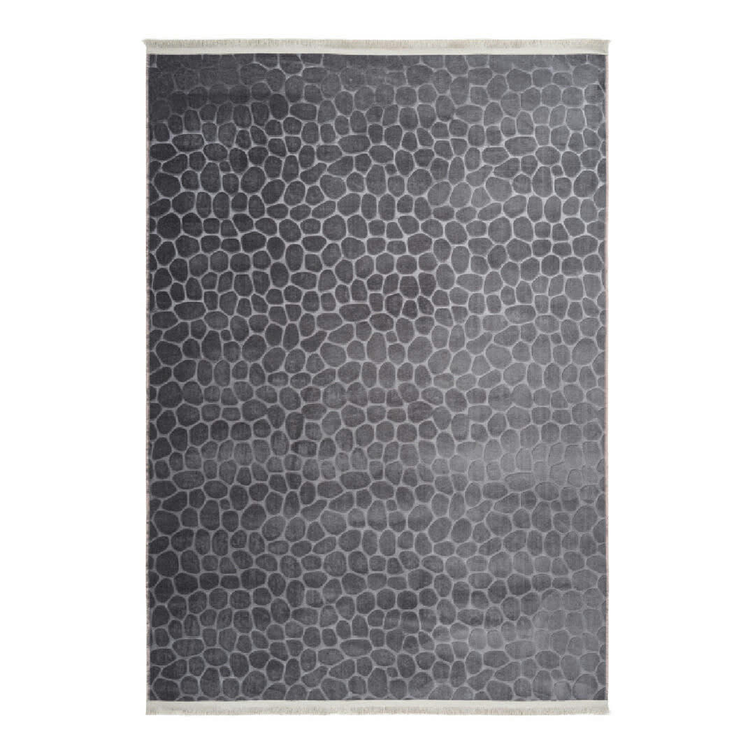 GREENSBORO - Tapis  contemporaine en polyester graphite 200x280