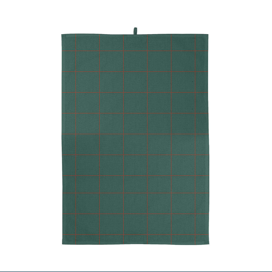- Torchon à carreaux coton vert