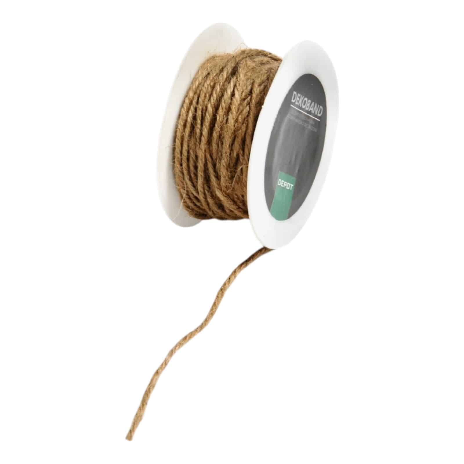 Jute-Kordel Braun,L 20.000 x B 3 mm, 20 m