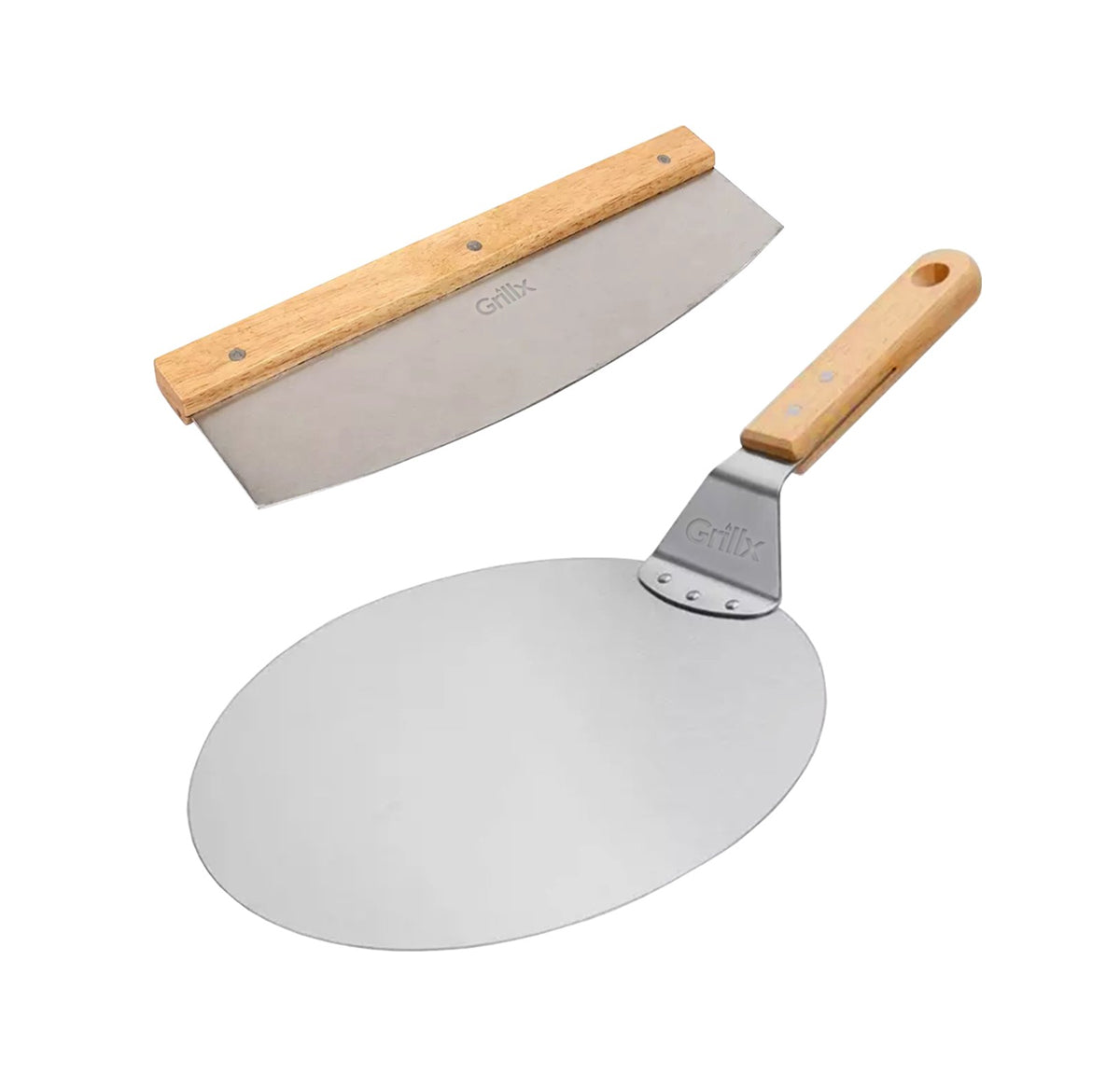 GrillX Pizzaschep met Pizzasnijder - 30cm