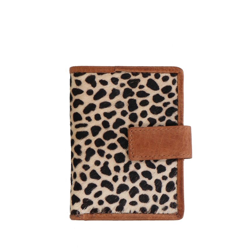 Manfield Portemonnee met leopard print