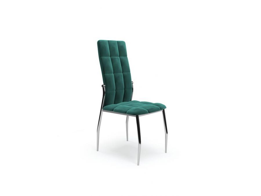Krzesło tapicerowane K416 VELVET ciemno zielone