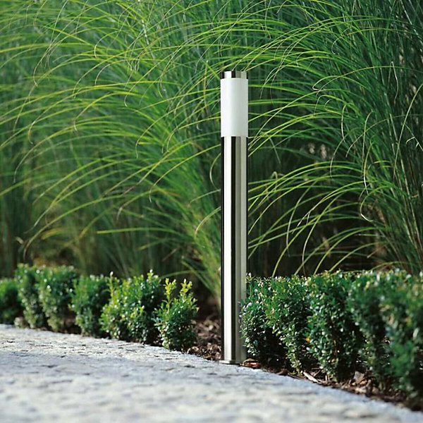 Borne de Jardin Acier Inoxydable 80cm IP44 pour Ampoule E27 - SILAMP