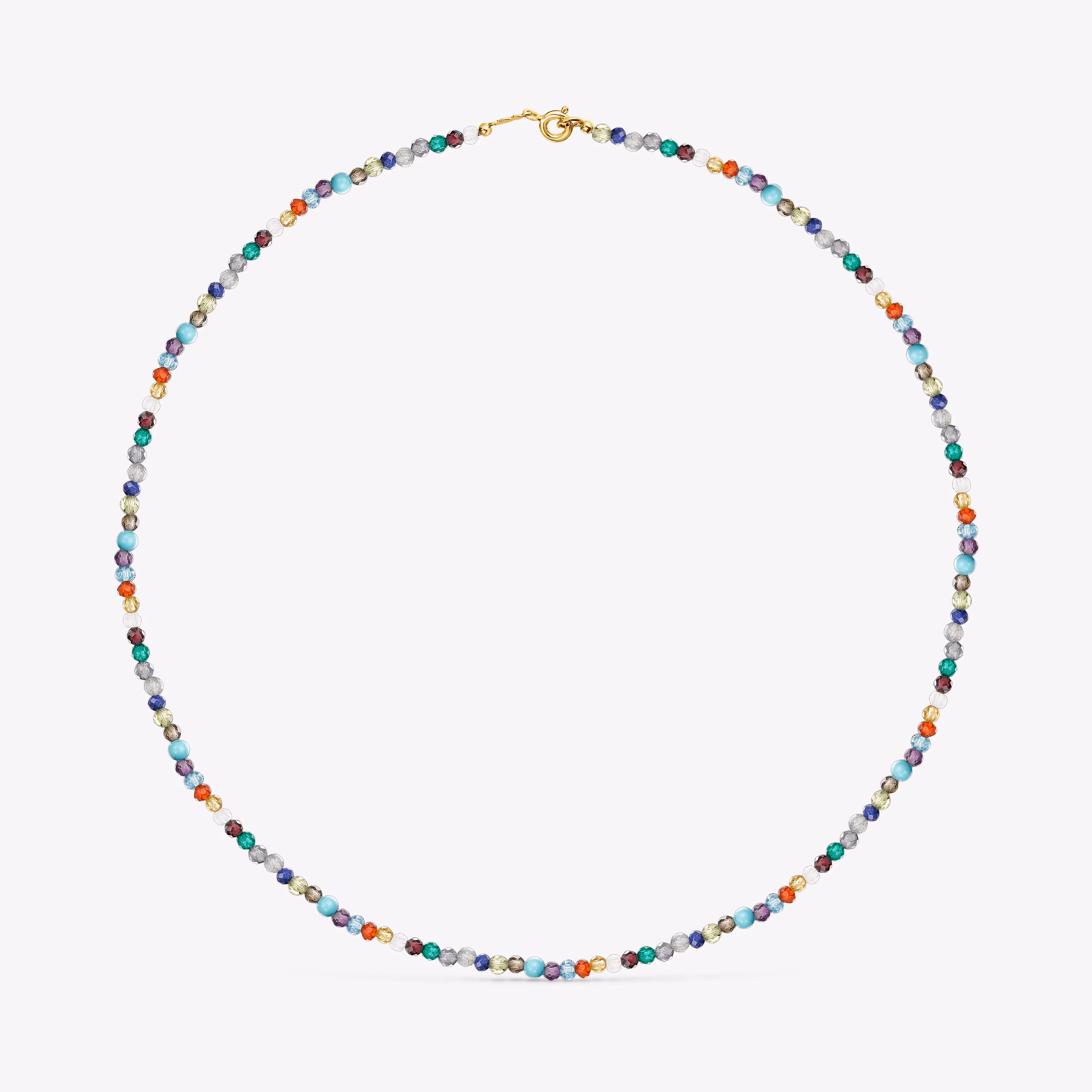 Gargantilla con baño de oro 18 kt sobre plata y gemas TOUS Good Vibes