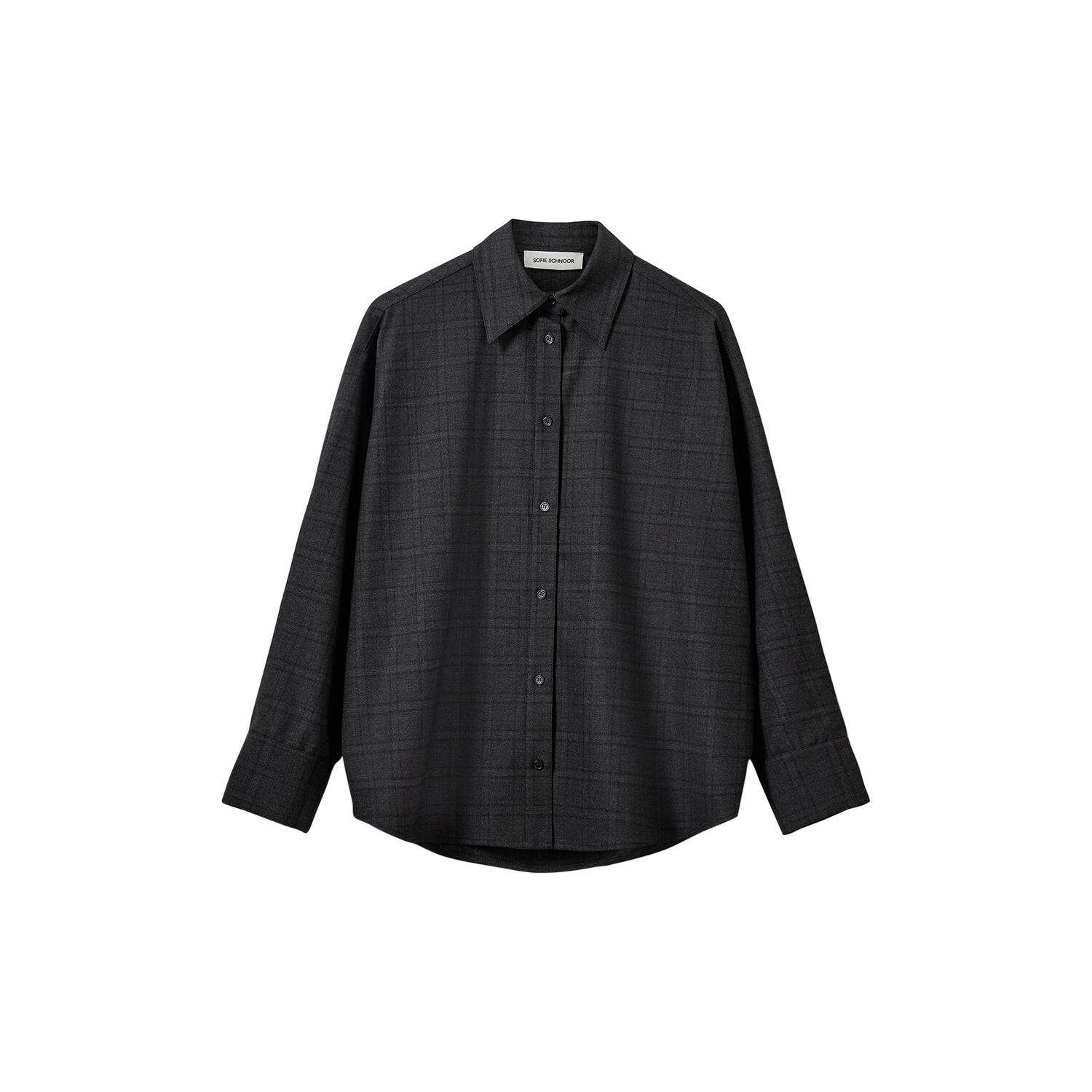 SIMASW CHECKED OVERSIZE SHIRT, grey check