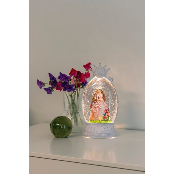 LED Laterne, Kunststoff, LxBxH: 13,5x7,6x26,5 cm, warmweiß