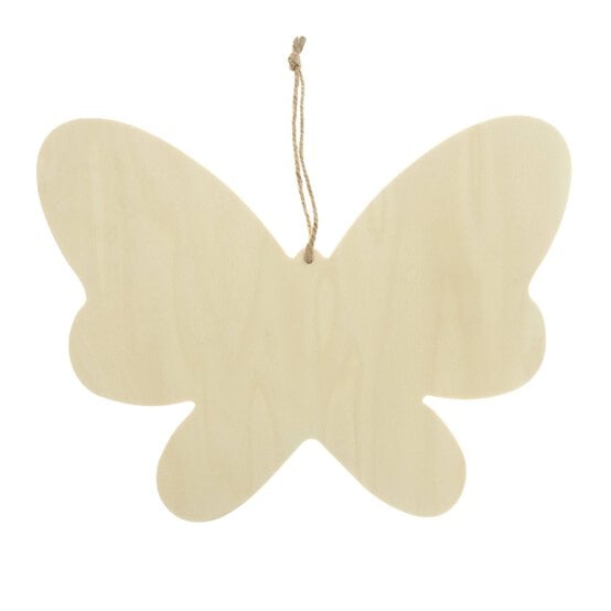 Hanging Wooden Butterfly Plaque 30.5cm