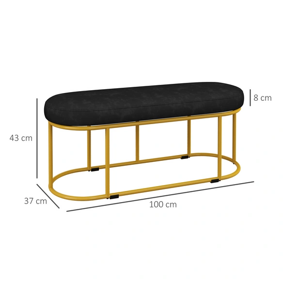Sitzbank, LxBxH: 100 x 37 x 43 cm