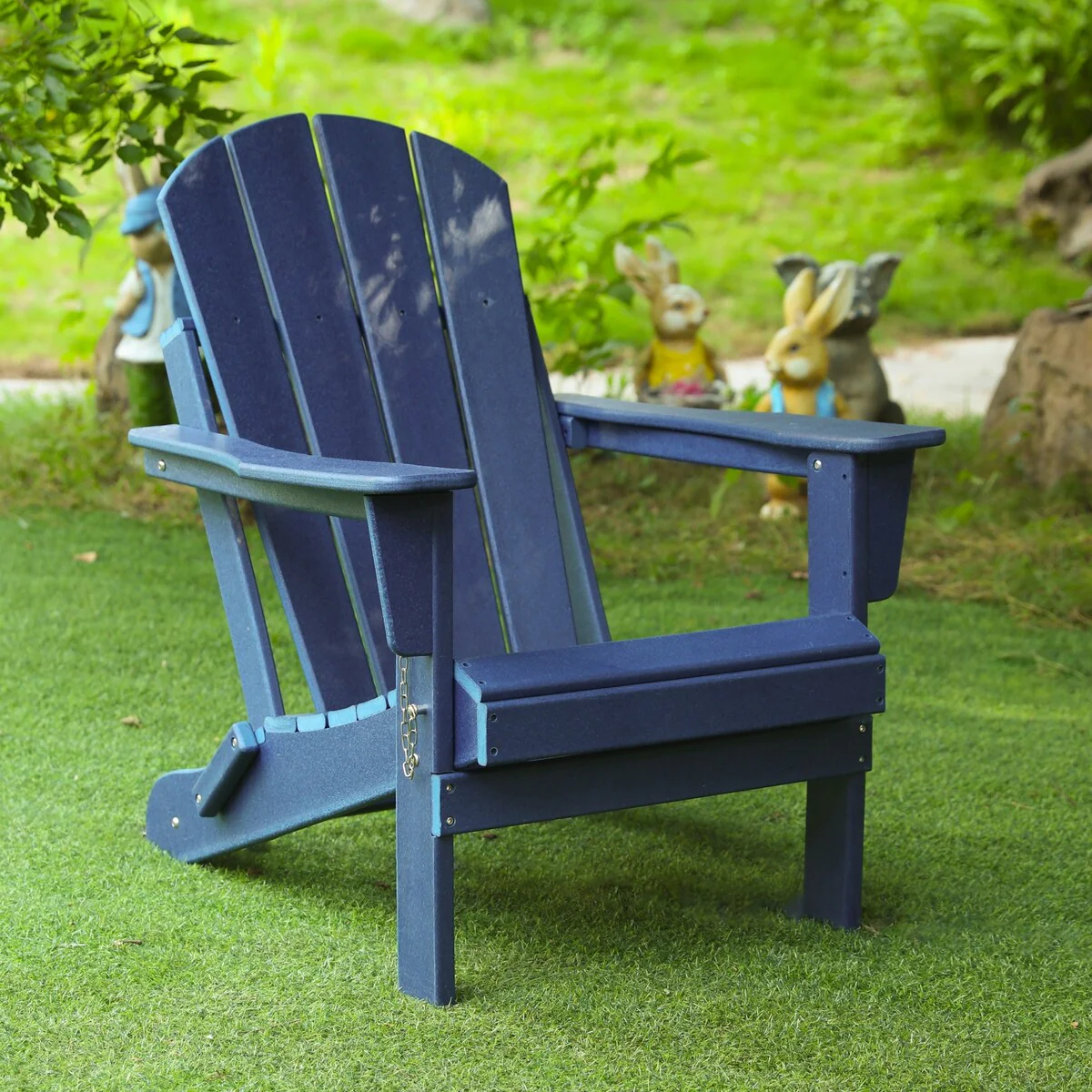Folding Outdoor Adirondack Chair,Relaxing Stackable Arm Rest Ergonomic All-Weather Adirondack Chair