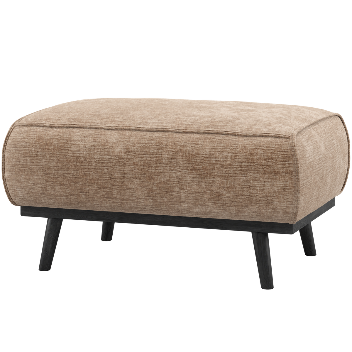 WOOOD hocker Statement - Chennile - Velvet Taupe - 40x80x55