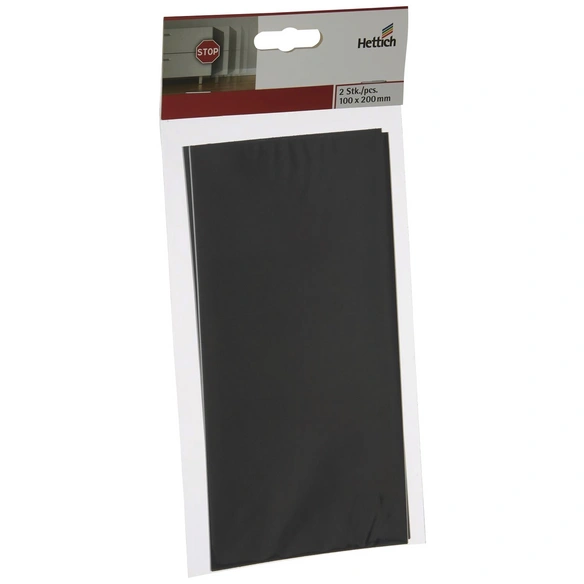 Antirutschpad, rechteckig, Selbstklebend, schwarz, 100 x 1,5 x 200 mm