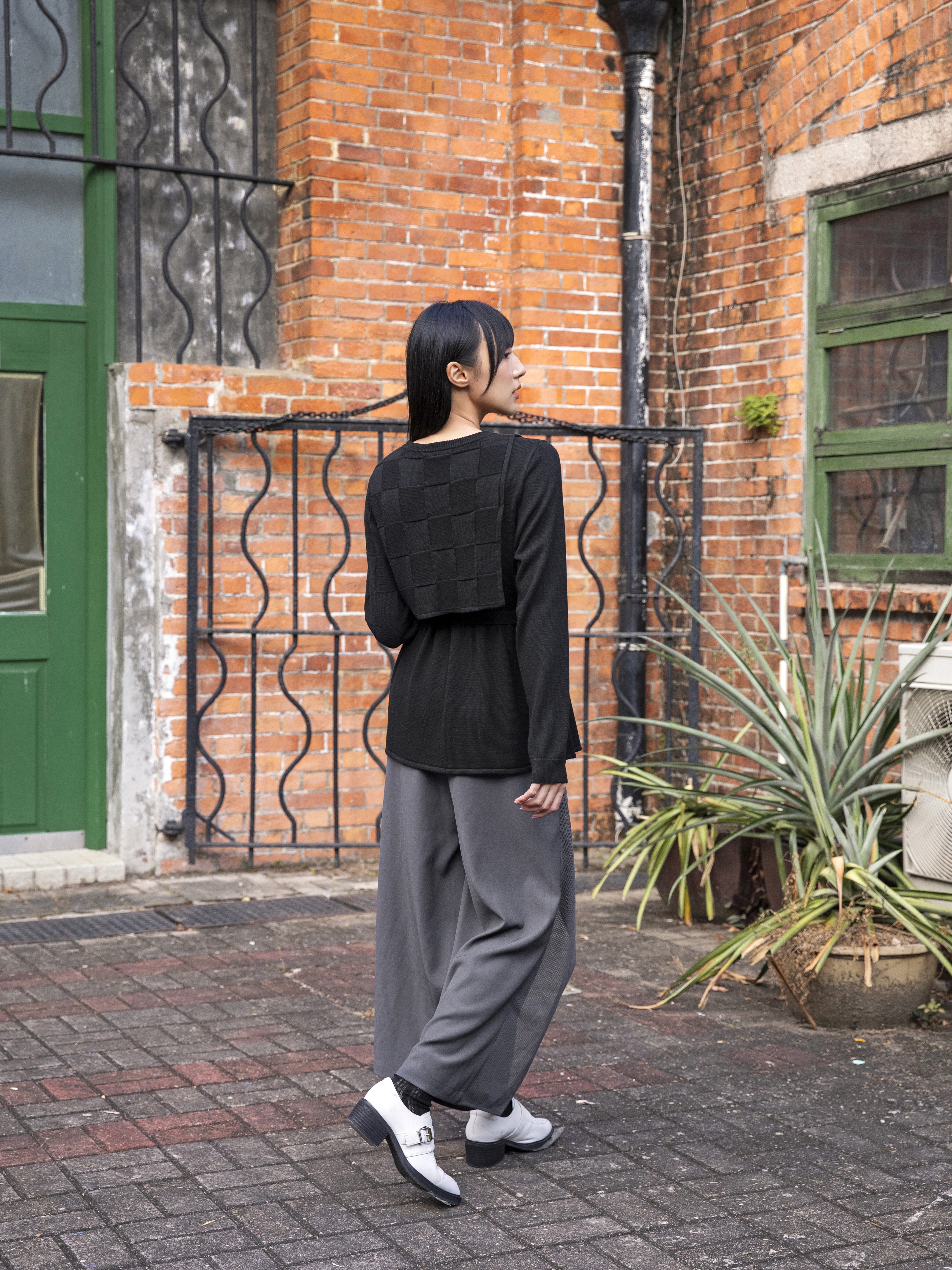 Geometric Knitted Top - 25WDT273X