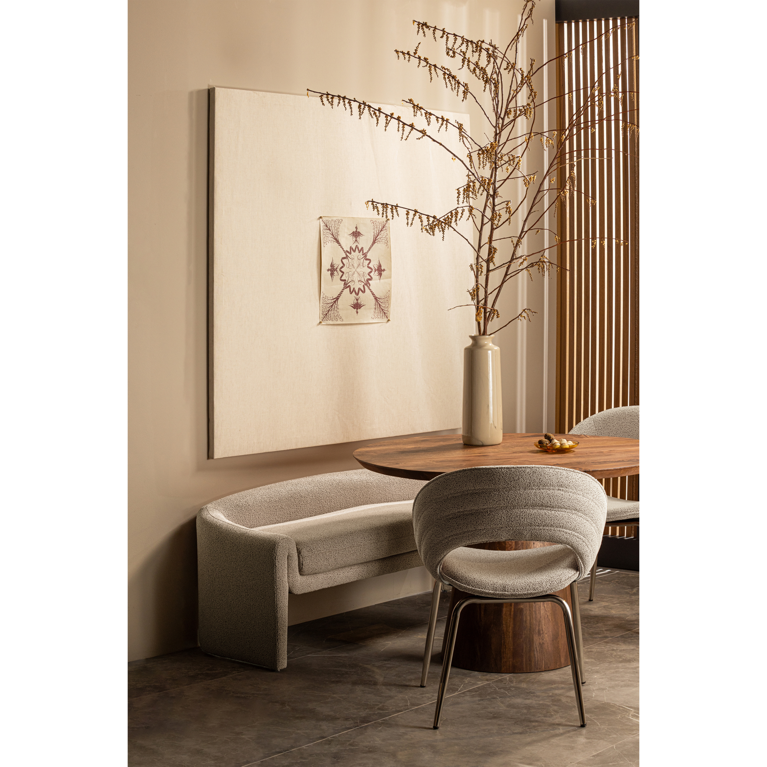 WOOOD Limit Eetkamertafel - Mangohout - Walnoot - 76x130x130