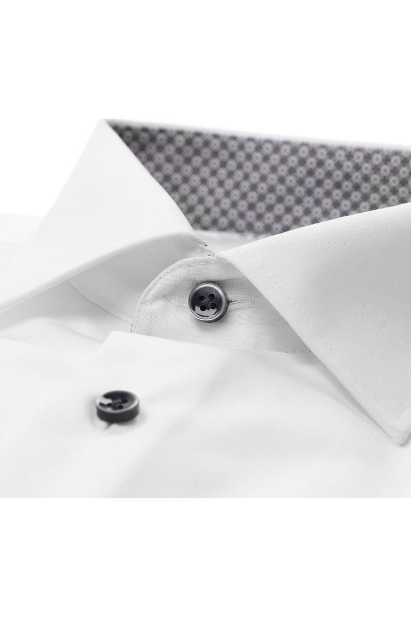 ETERNA Slim Fit Hemd weiss, Einfarbig
