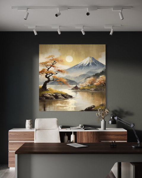 Feeby Obraz na płótnie, Krajobraz Natura Góry Japonia 30x30