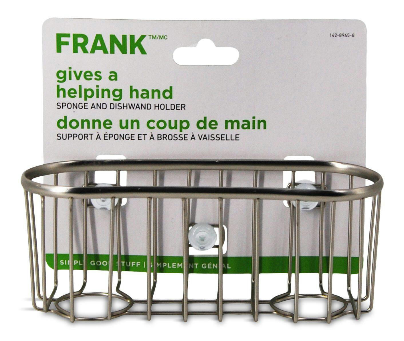 Frank Chrome Sponge & Dishwand Holder / Caddy