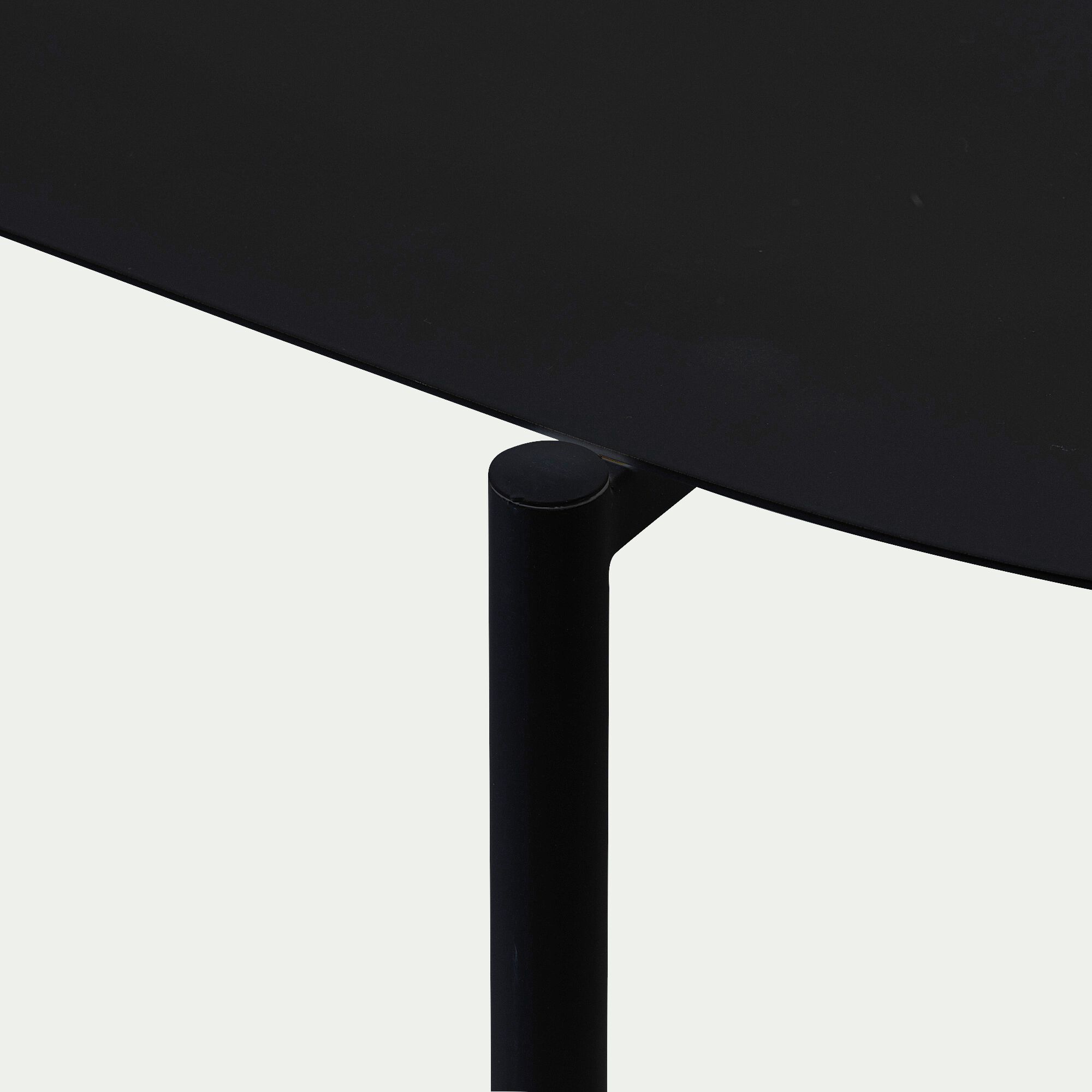 CAROUBE - Bibliothèque 3 tablettes en métal - noir L100,50xH80cm