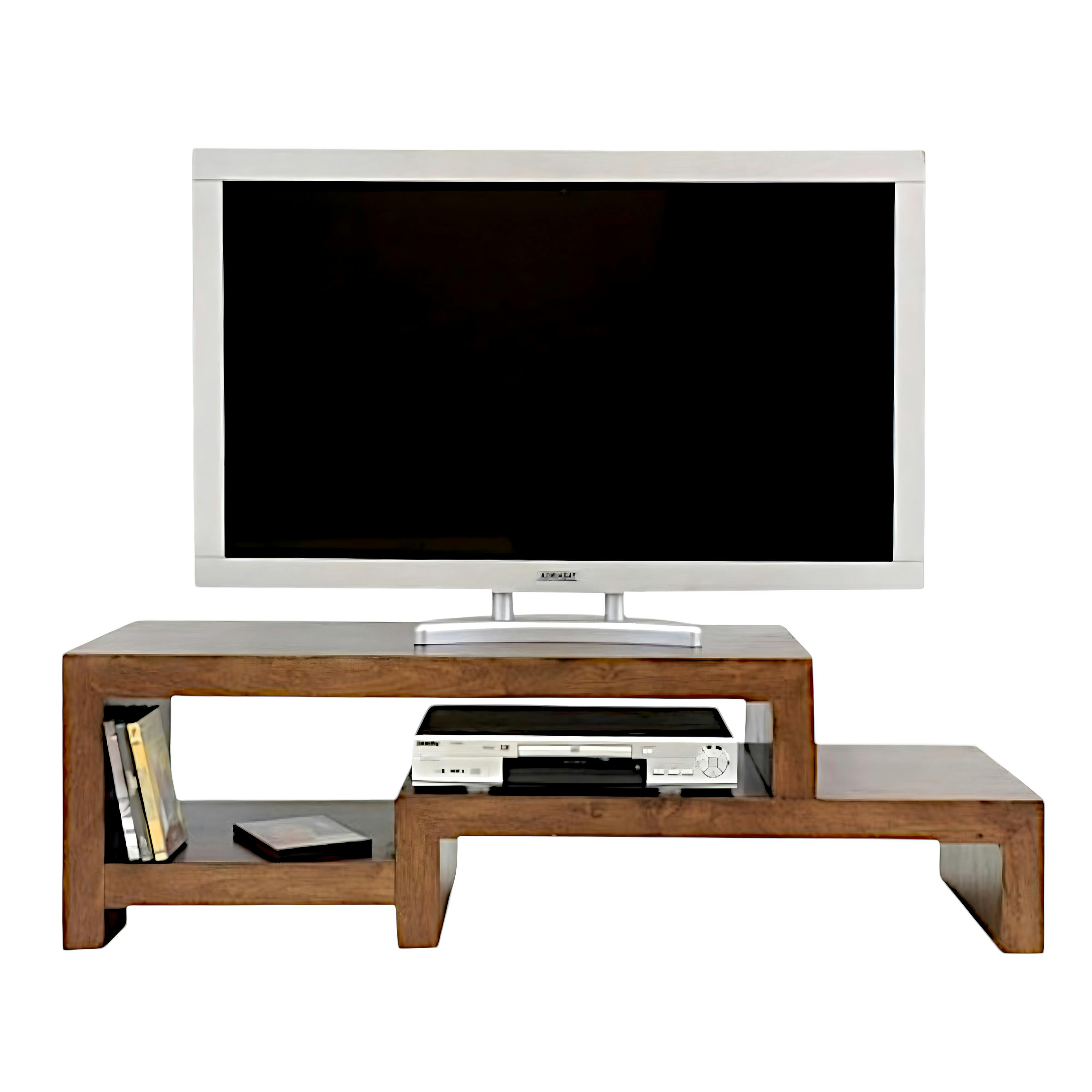 Meuble TV hévéa 130cm OLGA