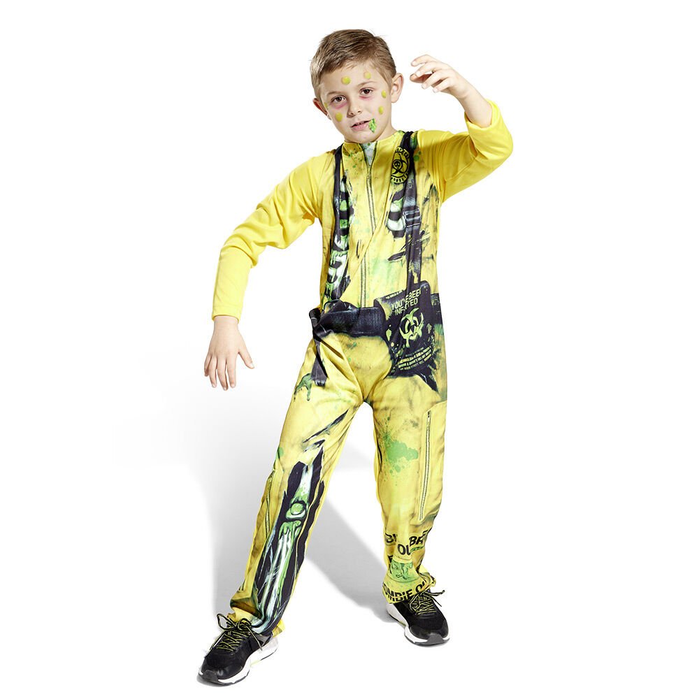 Déguisement enfant Halloween zombie radioactif 11/14 ans