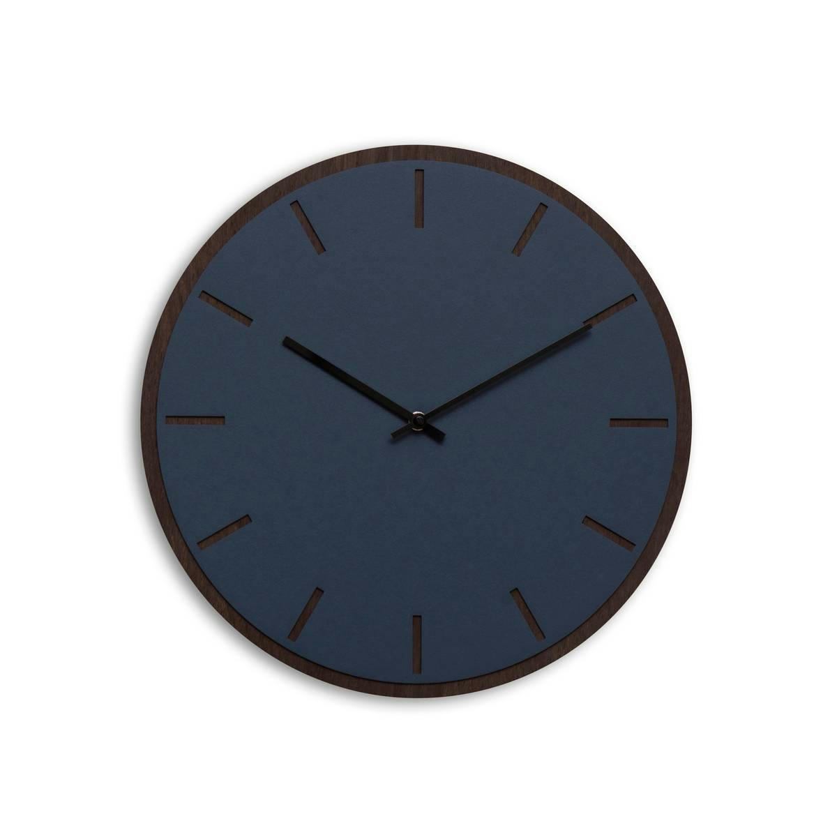 - Horloge murale en linoléum bleu D38cm